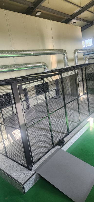 전산실, 데이터센터, 서버실 등 cage 케이지 보안망 설치